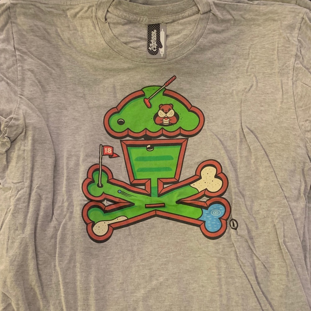 Men’s XL Johnny Cupcakes Ts- worn/used.